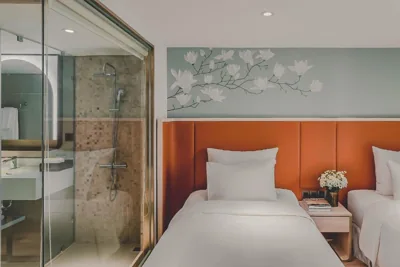 Chambre lits jumeaux Deluxe avec vue sur la ville — Hanoi Le Jardin Hotel & Spa